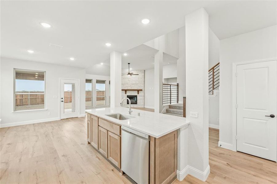 Furnished interior view inside a new home in Stone River Glen, Royse City (Image 15).