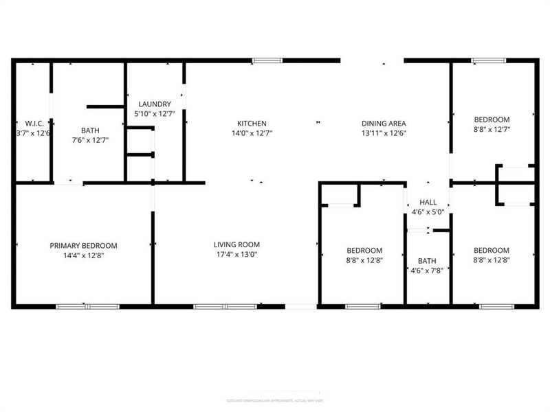 2D floor plan layout of this home in , Springtown, TX (Image 3).