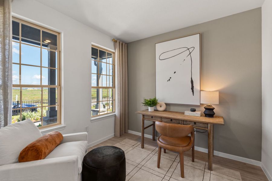 Furnished interior view inside a new home in Patterson Ranch, Georgetown (Image 10).