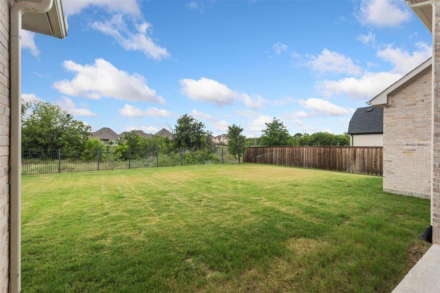View of fenced backyard View of fenced backyard