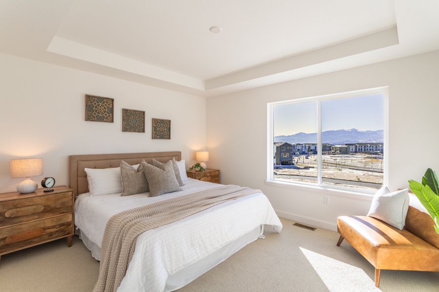 Representative furnished interior of a home built from the Tristyn by Lokal Homes in Victory Ridge, Colorado Springs (Image 9).