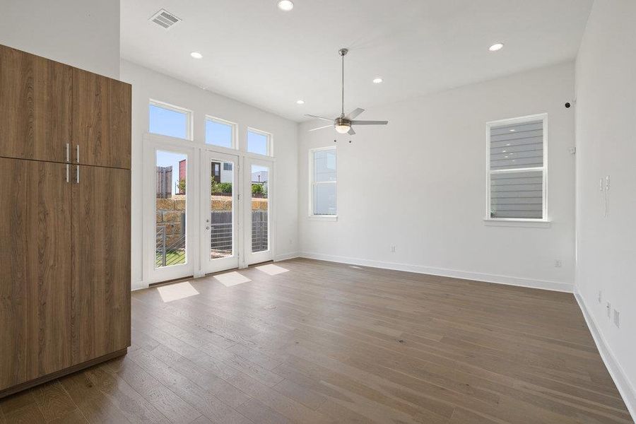 Spacious, unfurnished interior of a new home in Agave, Austin (Image 31).
