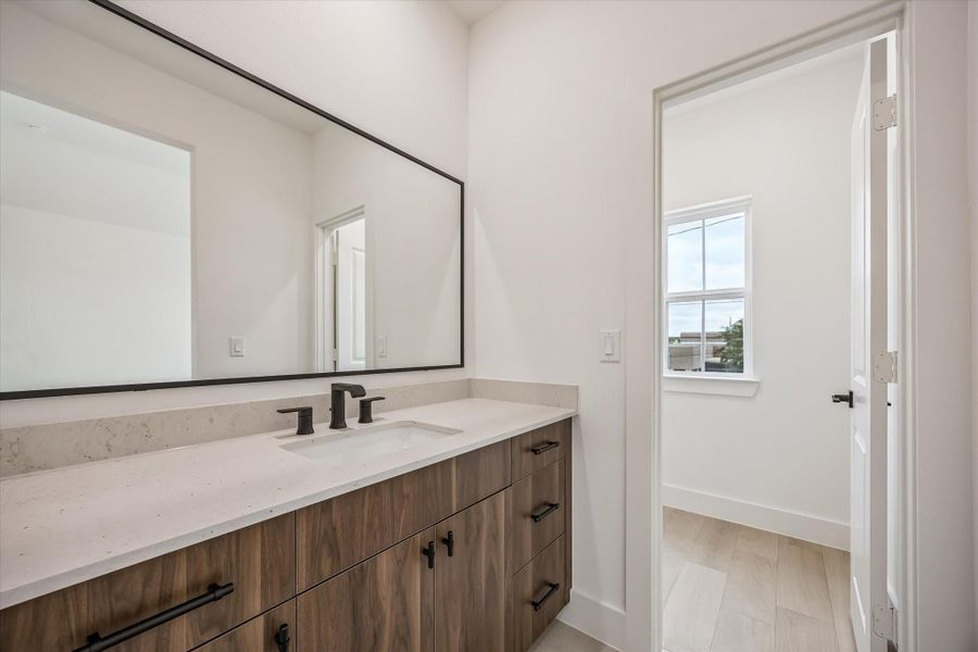Furnished interior view inside a new home in The Heights Haus Collection, Houston (Image 8).