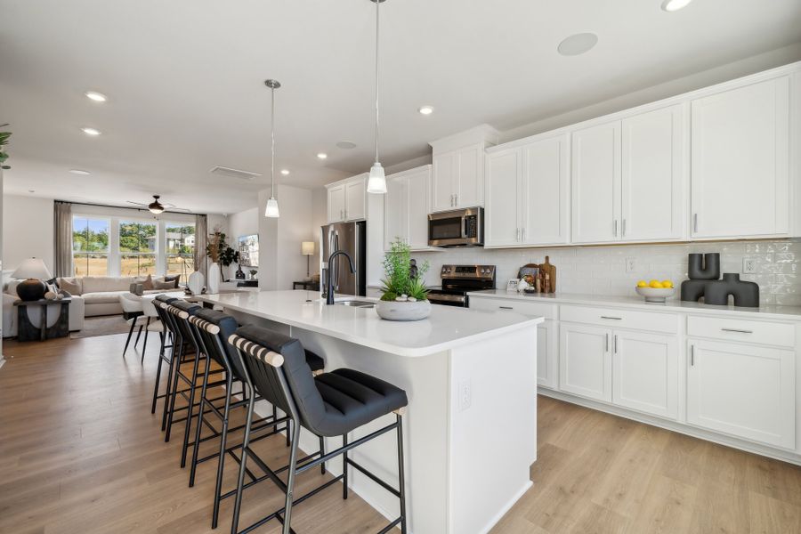 Furnished interior view inside a new home in Senata at Research Park, Charlotte (Image 13).