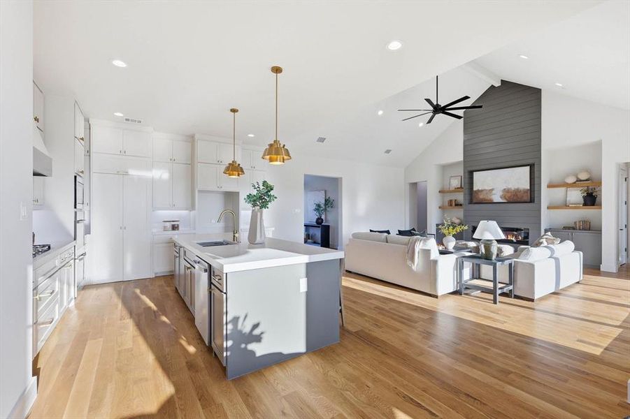 Furnished interior view inside a new home in , Red Oak (Image 11).