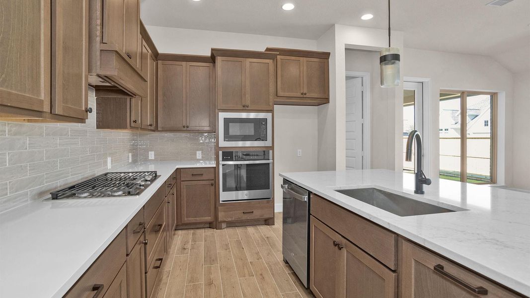 Furnished interior view inside a new home in , Manvel (Image 9).