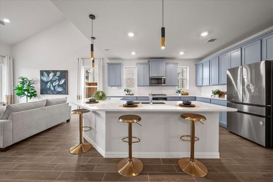Furnished interior view inside a new home in , Little Elm (Image 9).