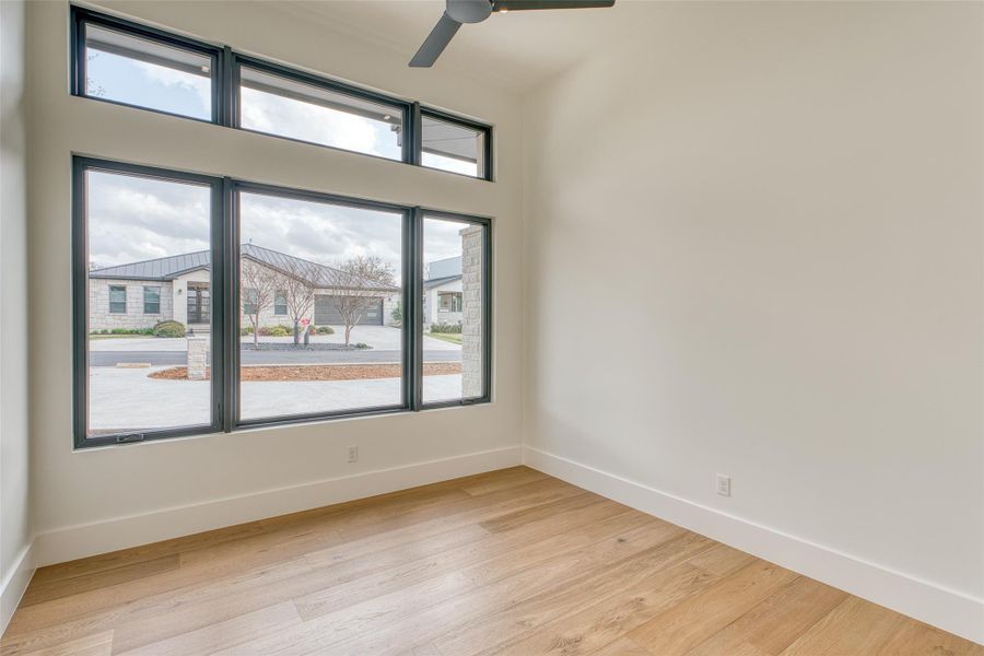 The secondary bedrooms feature en-suite bathrooms and walk-in closets.