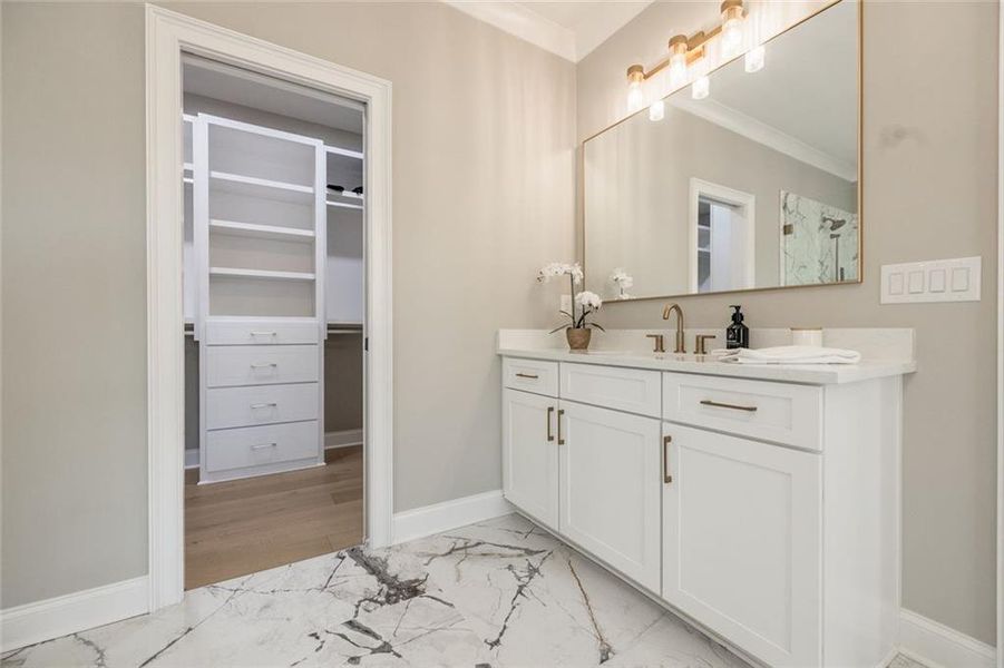 Furnished interior view inside a new home in , Powder Springs (Image 35).