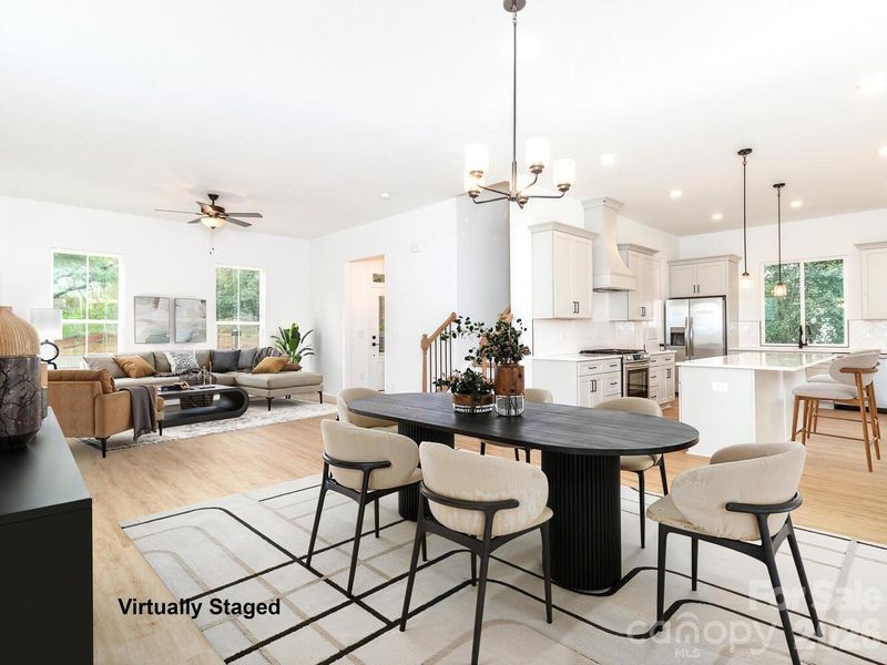 Furnished interior view inside a new home in , Charlotte (Image 4).