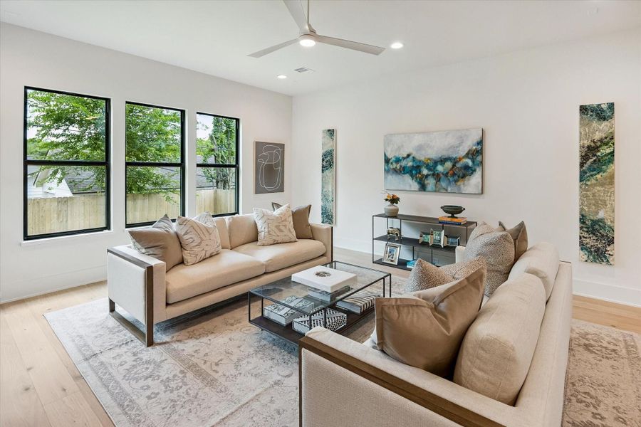 Furnished interior view inside a new home in , Houston (Image 46). Furnished interior view inside a new home in , Houston (Image 46).