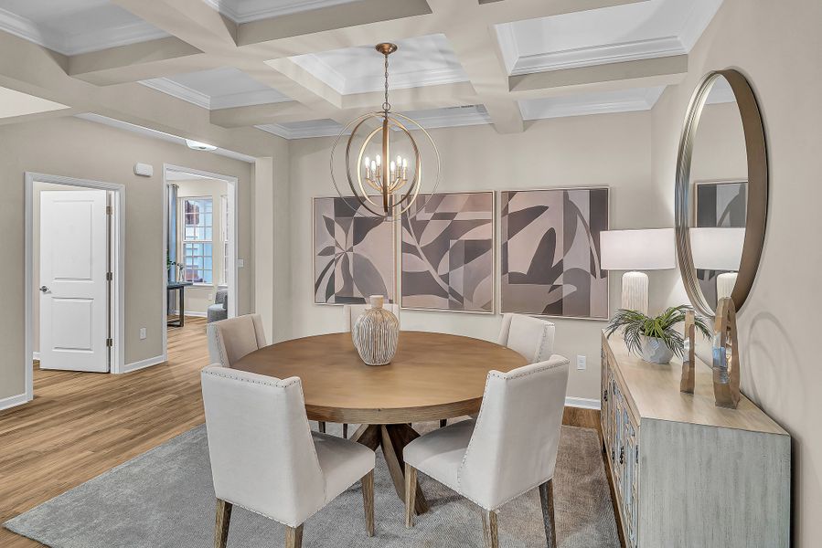 Representative furnished interior of a home built from the The Wave Crest by Chesapeake Homes in Bridgewater - Shorehaven Village, Little River (Image 6).