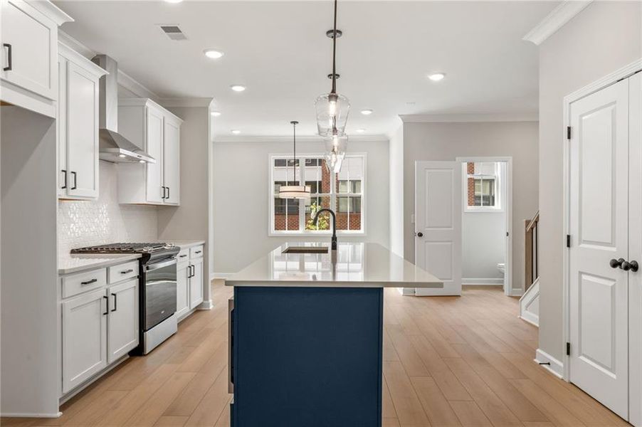 Furnished interior view inside a new home in Townes at South Main, Kennesaw (Image 8).