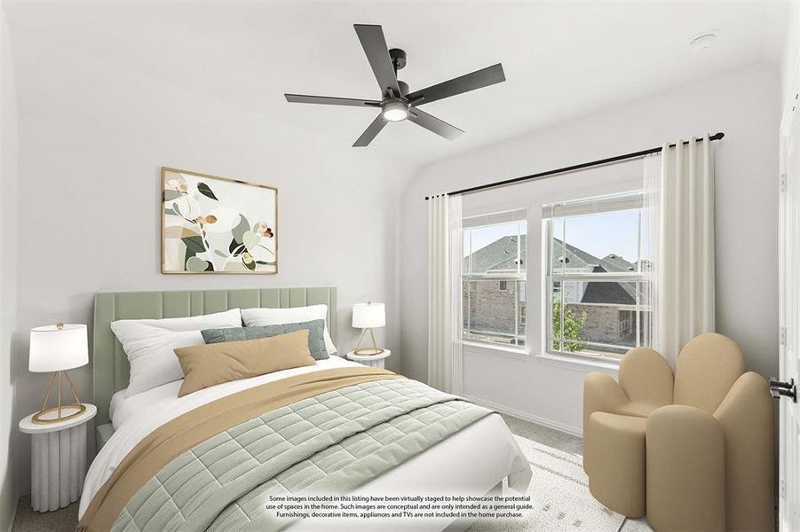 Furnished interior view inside a new home in Creekview Meadows, Celina (Image 11).