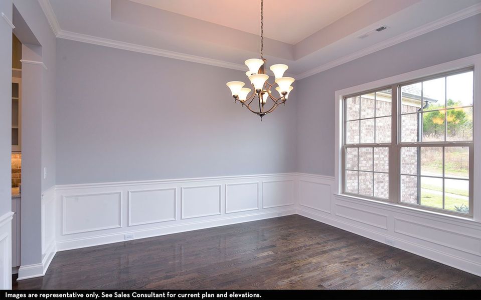 Representative unfurnished interior of a home built from the Augusta II by CastleRock Communities in Belvoir, Fairview (Image 13).