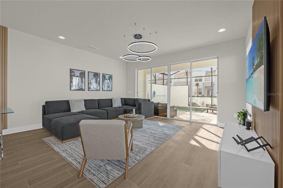 Furnished interior view inside a new home in , Clermont (Image 7).
