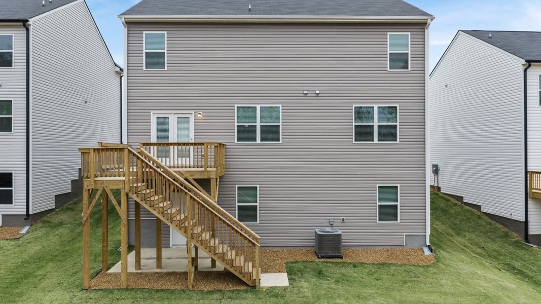 Exterior details and patio area of a home in Captain's Corner, Grovetown (Image 3).