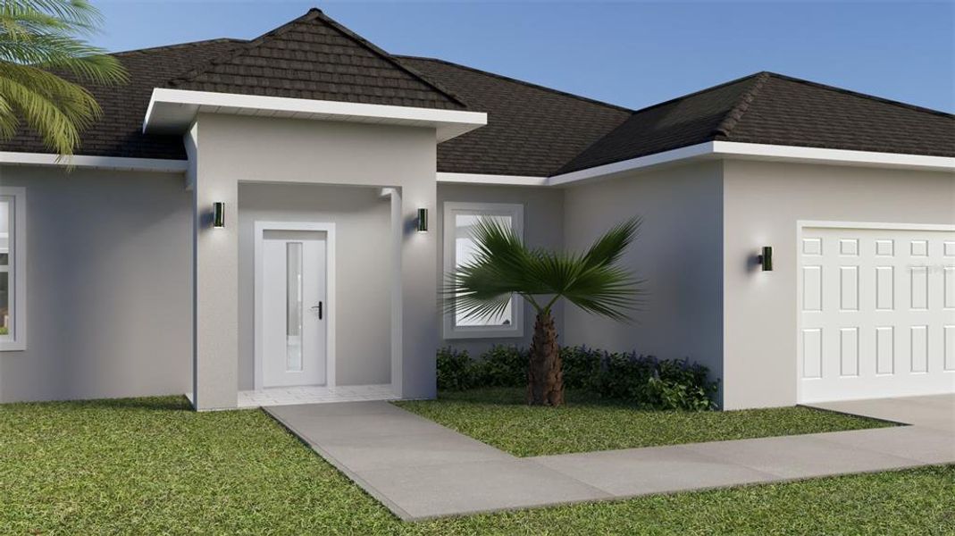 Front exterior of a new home in , Sebring, FL, highlighting curb appeal (Image 12).