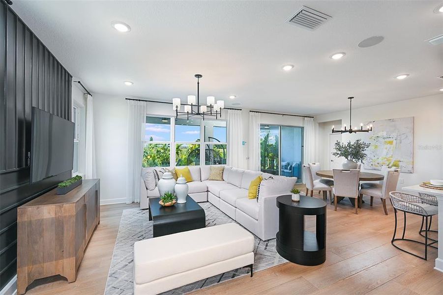 Furnished interior view inside a new home in , Kissimmee (Image 10).