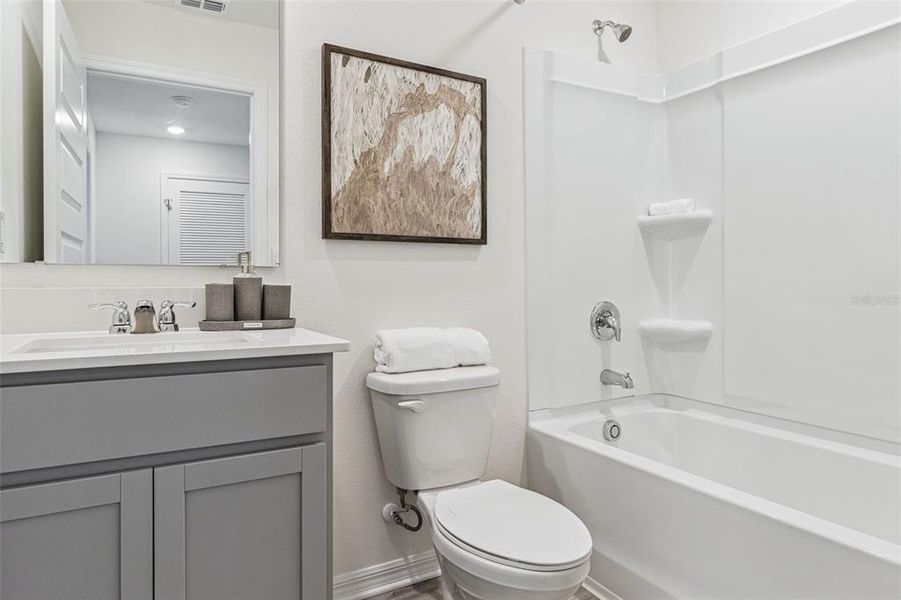 Furnished interior view inside a new home in Danbury at Ridgewood Lakes, Davenport (Image 21).