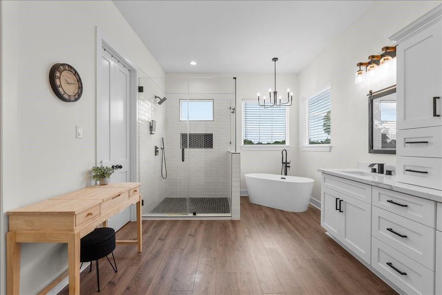 Furnished interior view inside a new home in , Santa Fe (Image 25).
