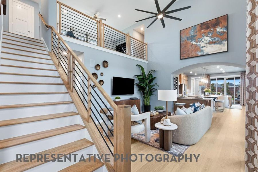Furnished interior view inside a new home in Brookewater, Rosenberg (Image 3). Furnished interior view inside a new home in Brookewater, Rosenberg (Image 3).