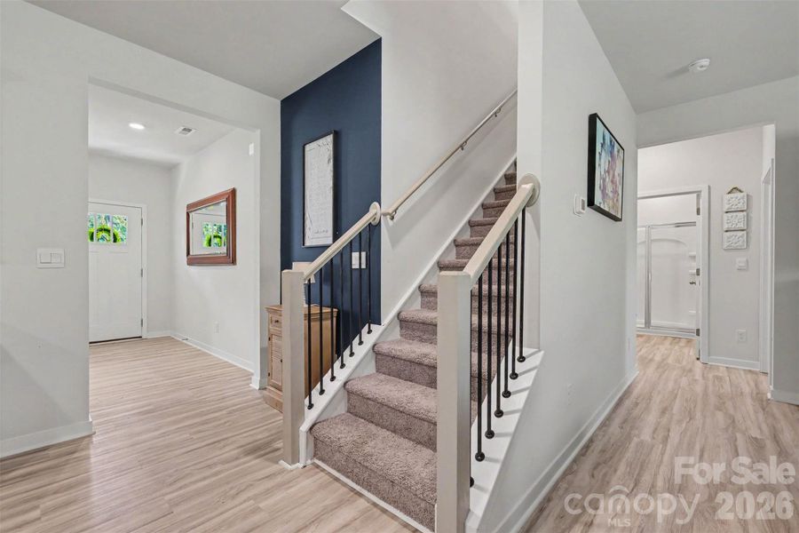 Furnished interior view inside a new home in Lakeshore at Windstone, Mooresville (Image 27).