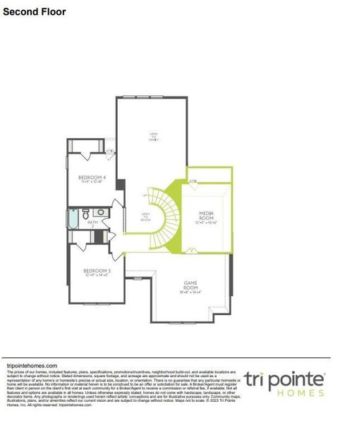 2D floor plan layout of this home in Woodson’s Reserve, Spring, TX (Image 4). 2D floor plan layout of this home in Woodson’s Reserve, Spring, TX (Image 4).