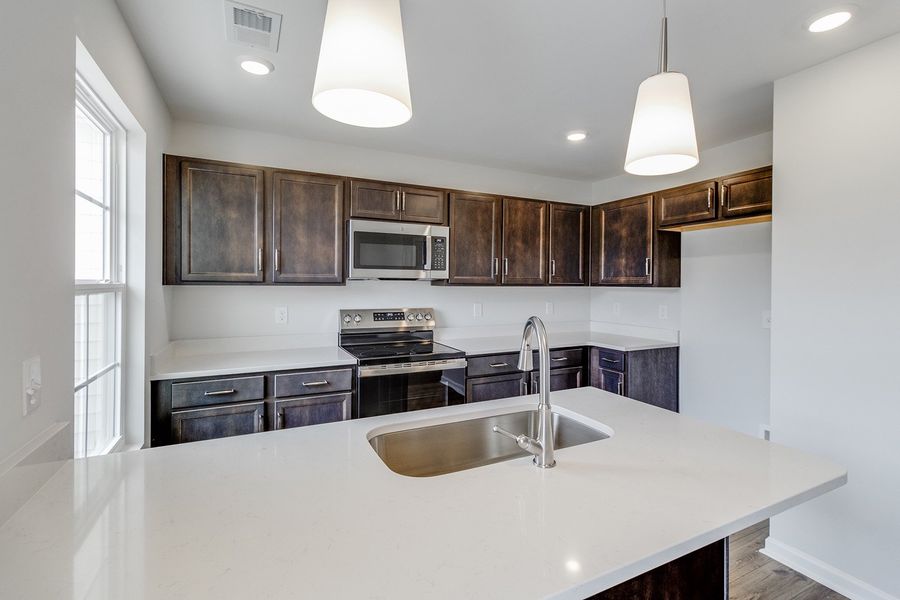 Furnished interior view inside a new home in Astoria, Columbia (Image 10).