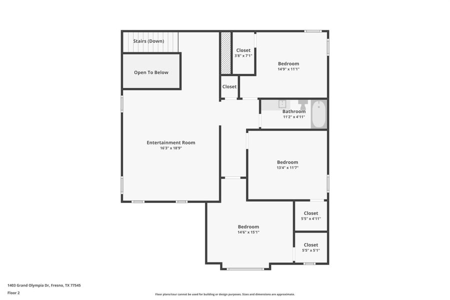 This floor plan features 4 bedrooms, 2 full baths, 1 half bath, and over 2,500 square feet of living space.