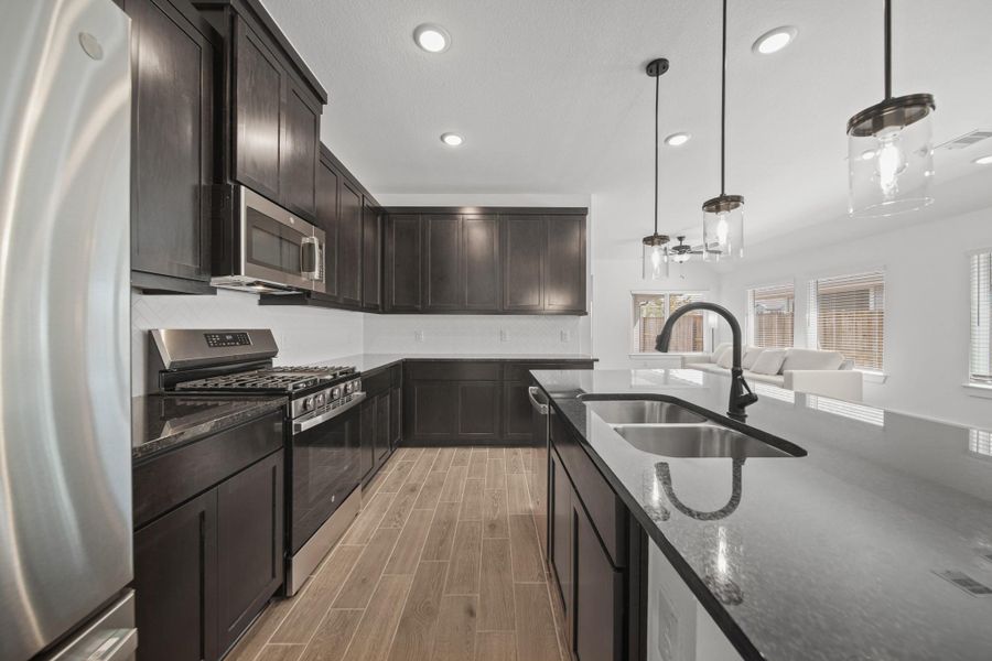 Furnished interior view inside a new home in , Iowa Colony (Image 4). Furnished interior view inside a new home in , Iowa Colony (Image 4).