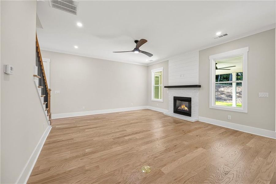 Spacious, unfurnished interior of a new home in , Marietta (Image 85).