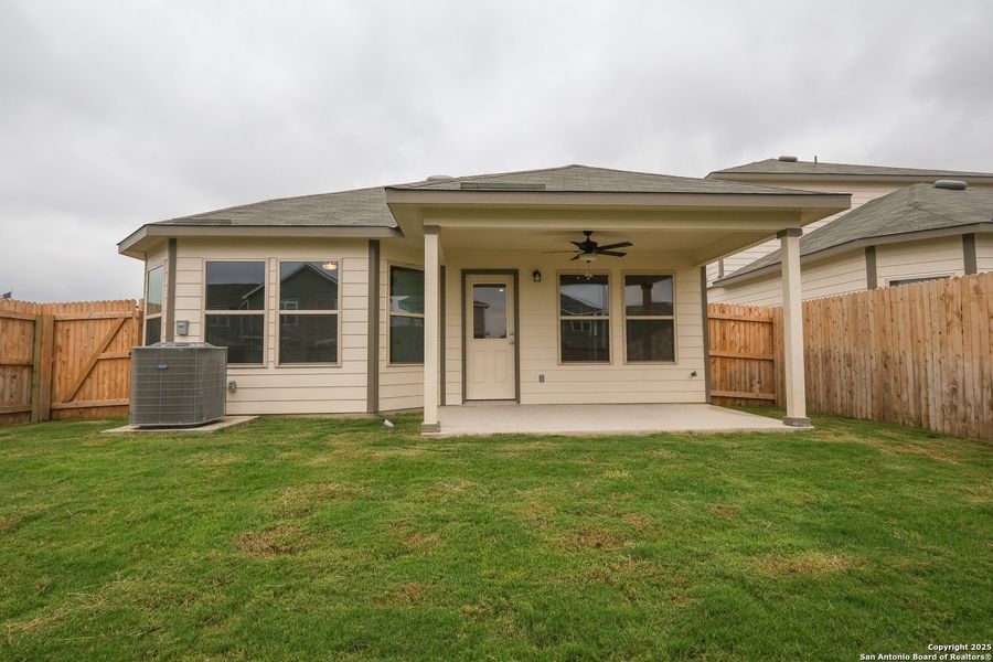 Front exterior of a new home in Park Place, New Braunfels, TX, highlighting curb appeal (Image 27).
