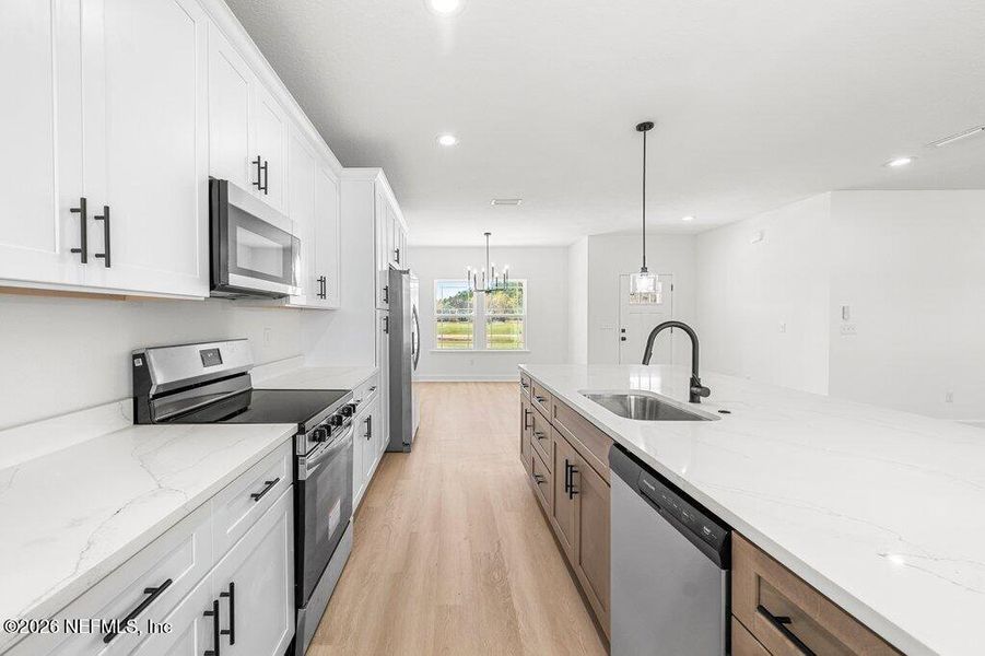 Furnished interior view inside a new home in , Starke (Image 9).