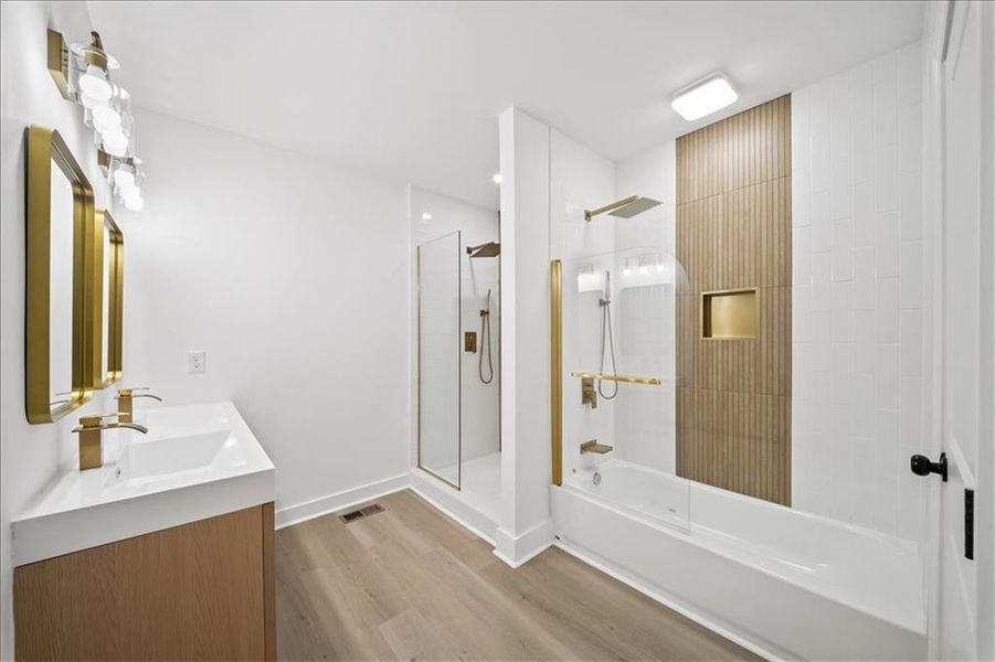 Furnished interior view inside a new home in , Atlanta (Image 20).