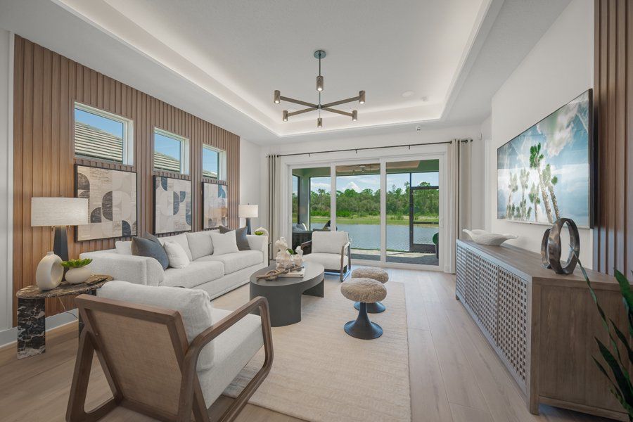 Representative furnished interior of a home built from the Galley by Homes by Towne in Shellstone at Waterside, Sarasota (Image 10). Representative furnished interior of a home built from the Galley by Homes by Towne in Shellstone at Waterside, Sarasota (Image 10).