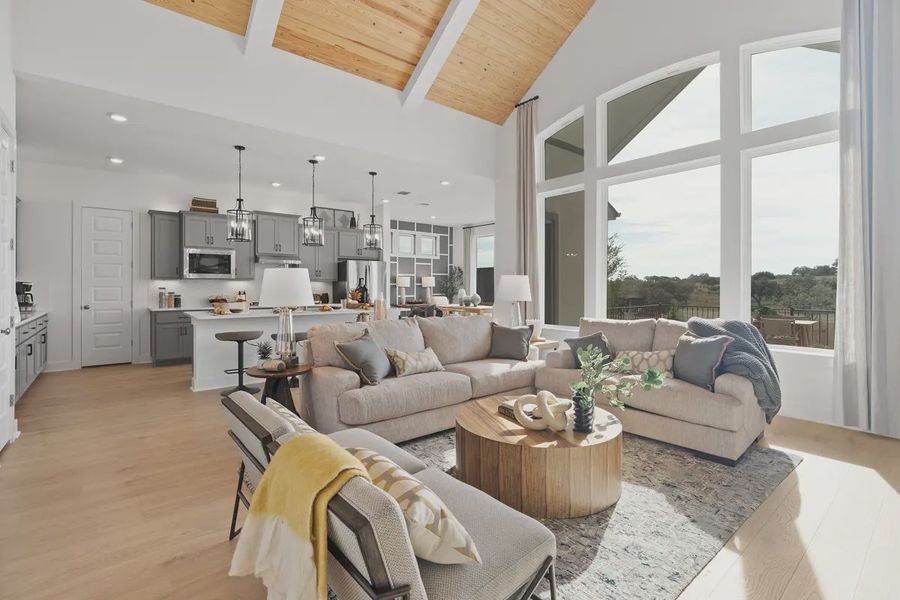 Representative furnished interior of a home built from the Heidi by Chesmar Homes in 6 Creeks, Kyle (Image 9). Representative furnished interior of a home built from the Heidi by Chesmar Homes in 6 Creeks, Kyle (Image 9).