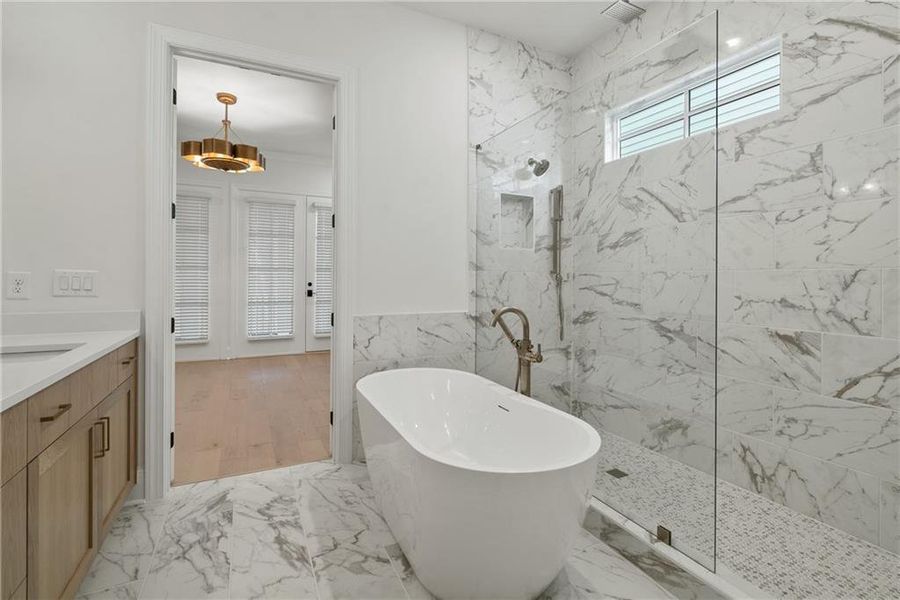 Furnished interior view inside a new home in Waterside Single Family, Peachtree Corners (Image 18).