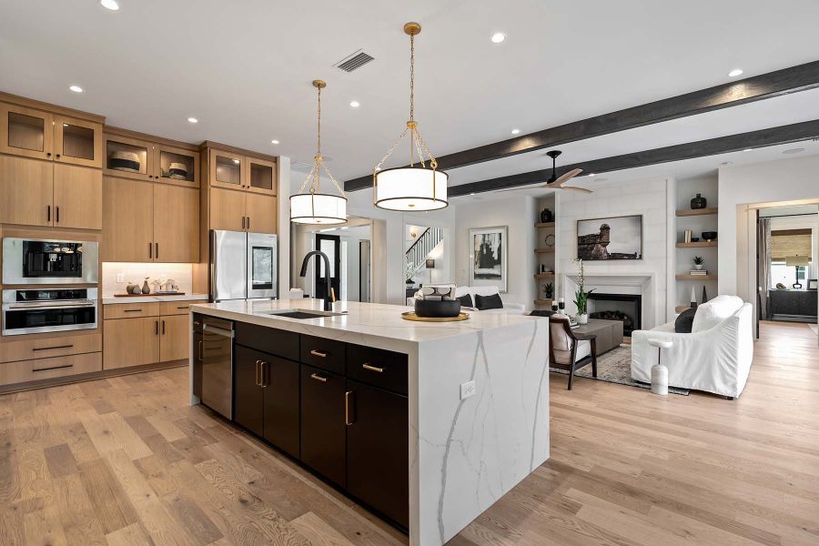 Representative furnished interior of a home built from the Kasie - Hidden Creek by MasterCraft Builder Group in SilverLeaf, St. Augustine (Image 27).
