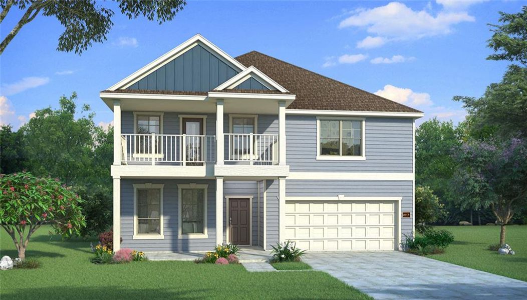 Front exterior of a new home in , Celina, TX, highlighting curb appeal (Image 25).