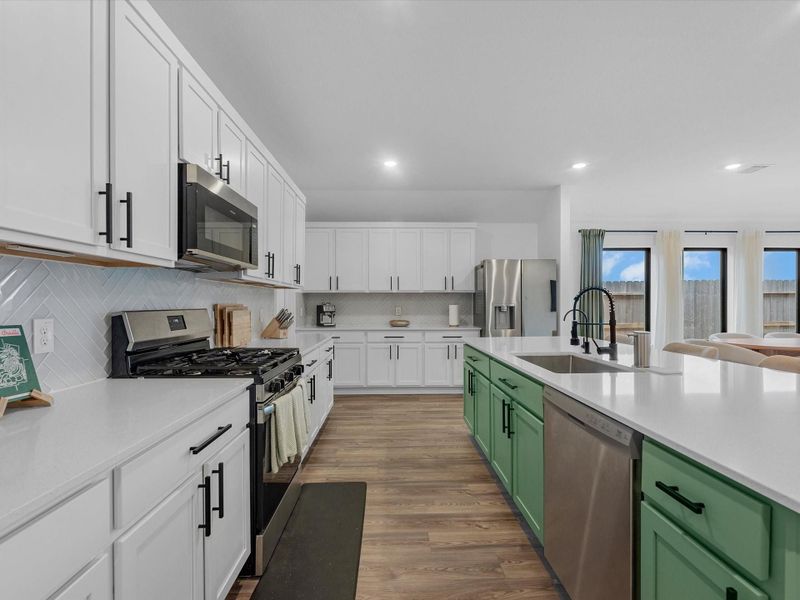 Furnished interior view inside a new home in Samara, League City (Image 11).