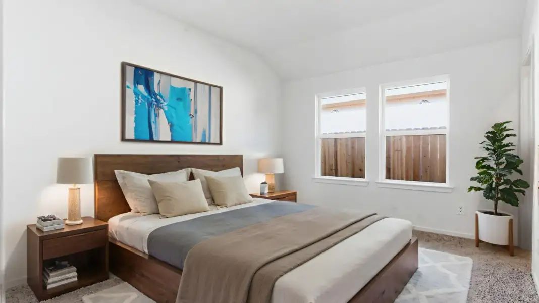 Furnished interior view inside a new home in Lakes at Westland Ranch, League City (Image 10).