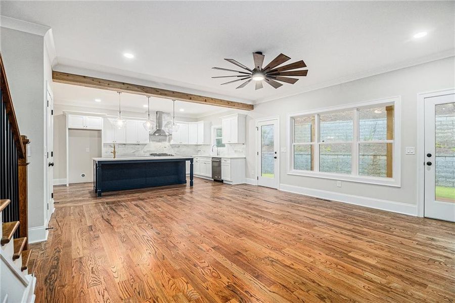 Spacious, unfurnished interior of a new home in , White (Image 45).