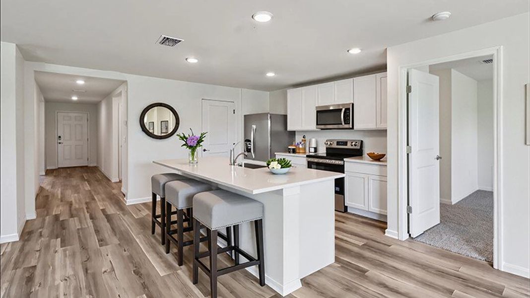 Representative furnished interior of a home built from the Aria by D.R. Horton in Sandal Key, Weeki Wachee (Image 6).