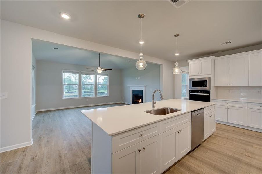 Furnished interior view inside a new home in Westwind Estates, Hampton (Image 4).