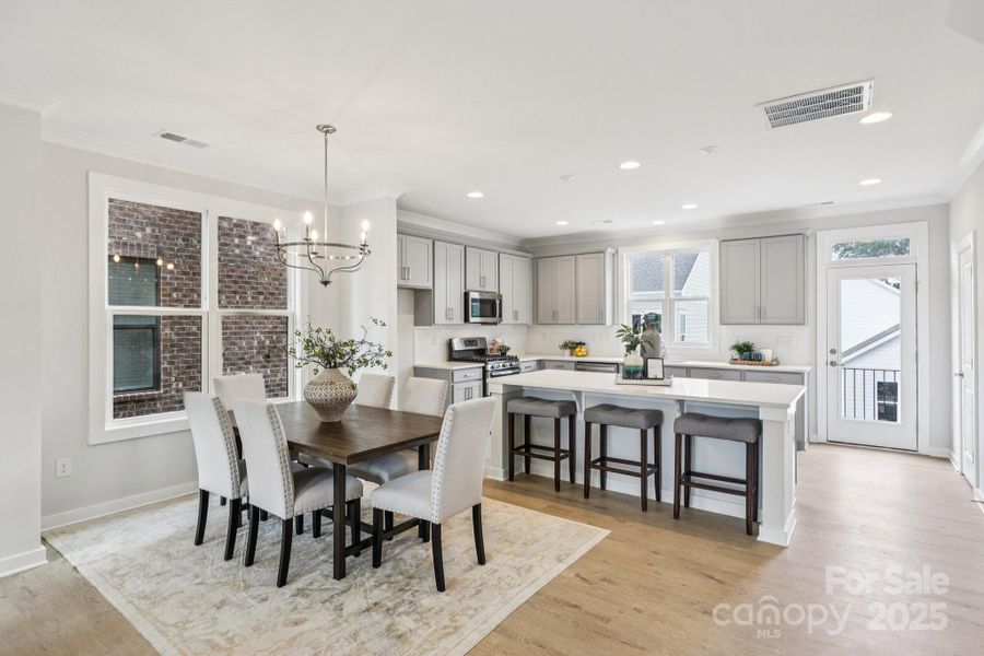 Furnished interior view inside a new home in Walk23, Huntersville (Image 12).