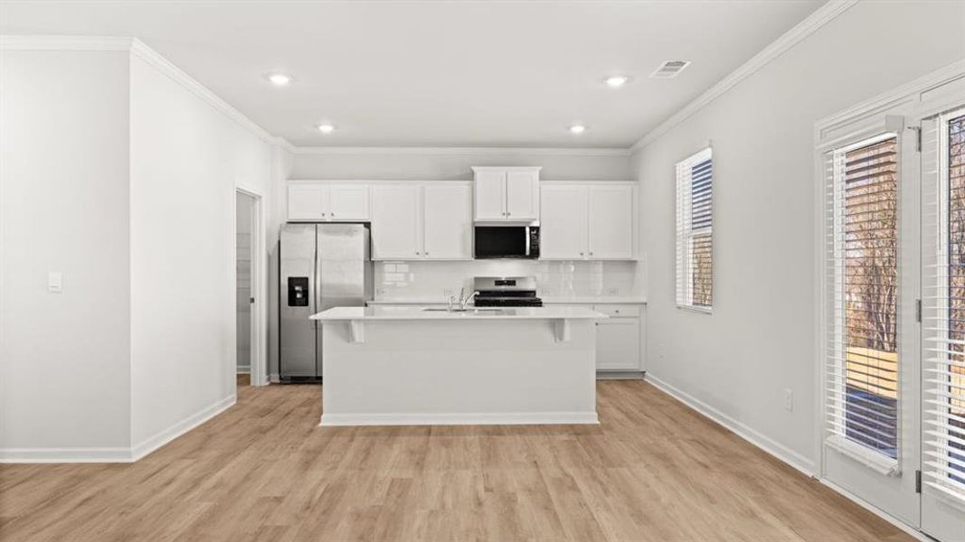 Furnished interior view inside a new home in Braselton Village, Braselton (Image 3).