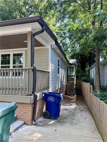 Front exterior of a new home in , Atlanta, GA, highlighting curb appeal (Image 1).