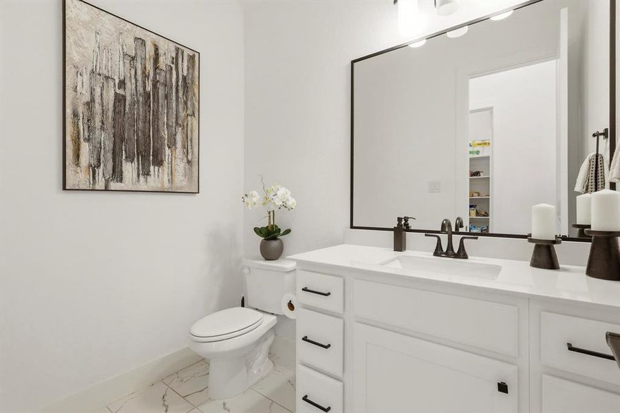 Half bath on main level