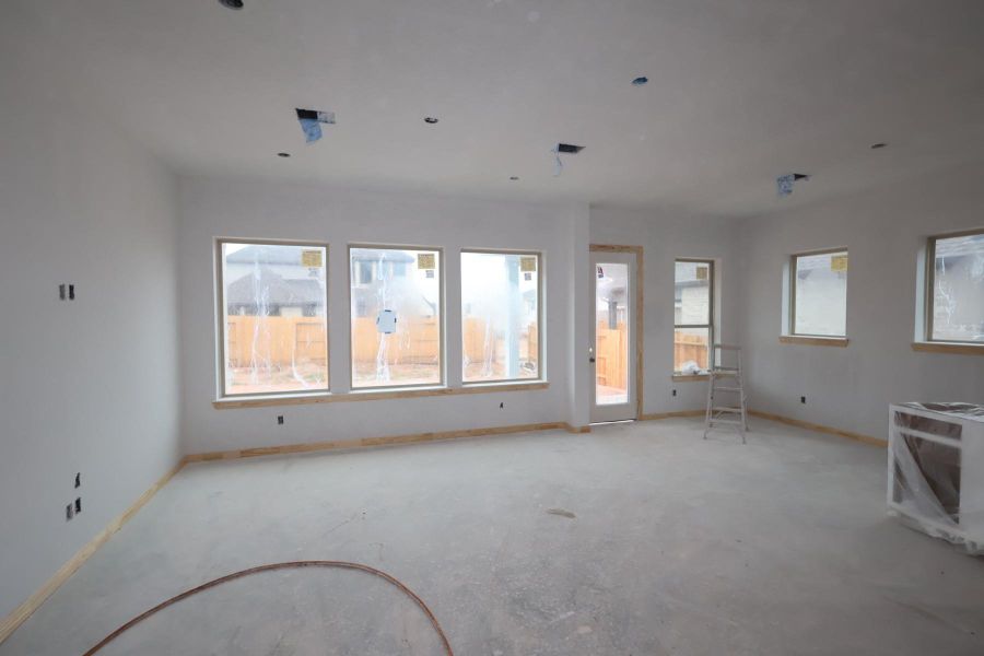 In-progress construction of a new home in Escondido 50' Homesites, Magnolia, TX (Image 4).